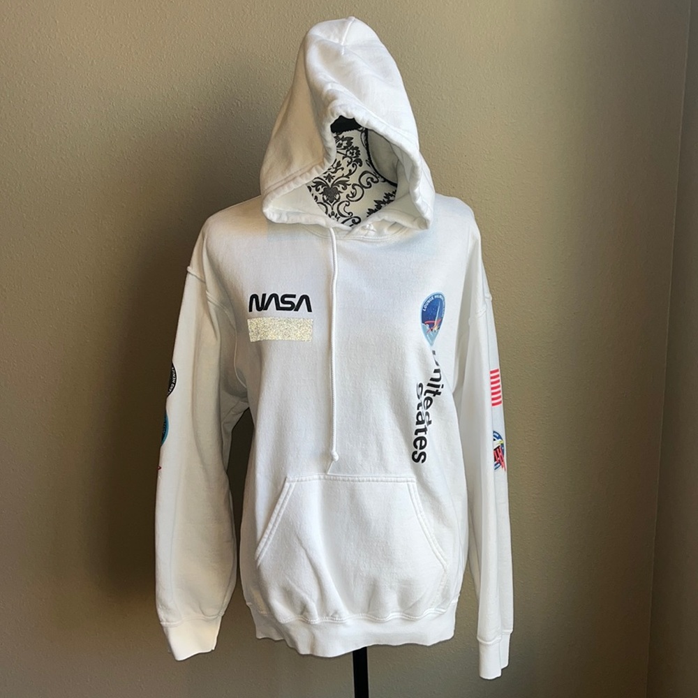 PacSun Buzz Aldrin White NASA Hoodie
